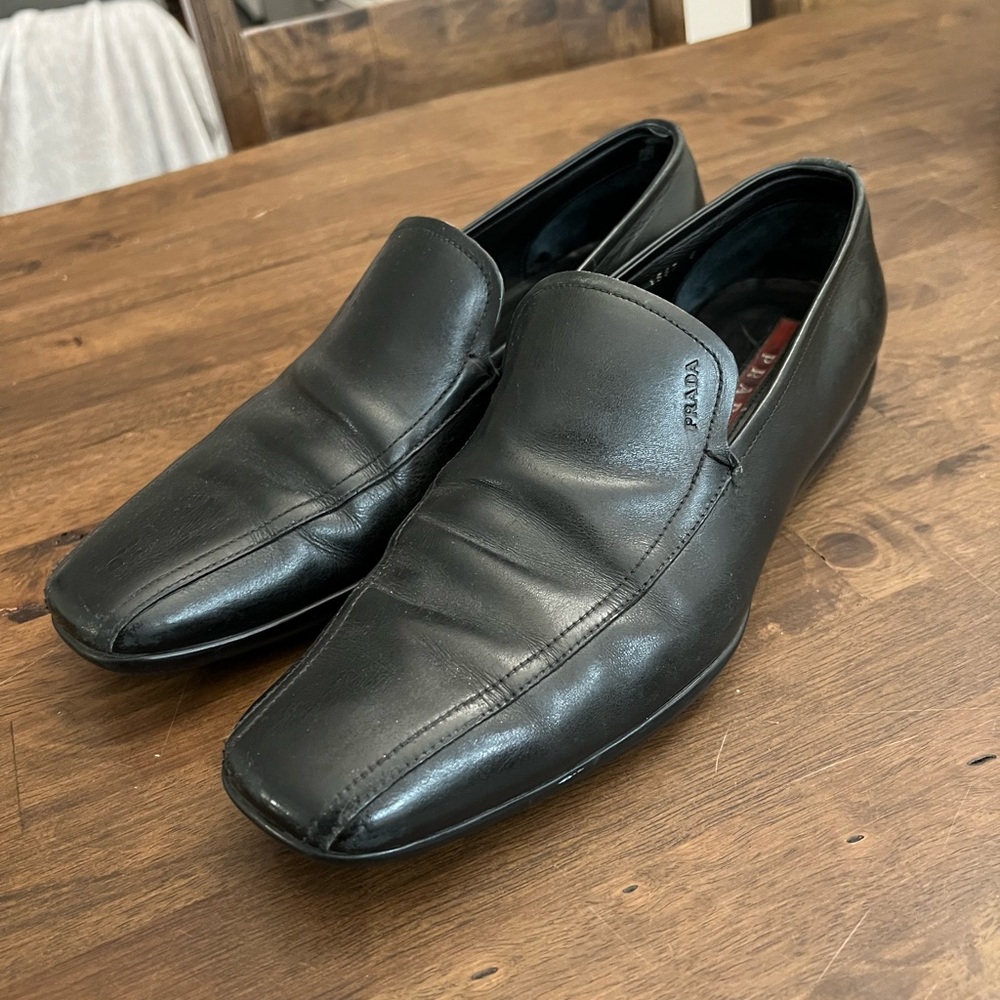 MENS SIZE 10 PRADA LOAFERS